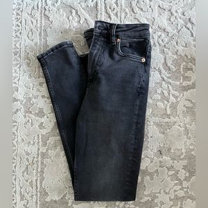 H&M vintage black wash jeans